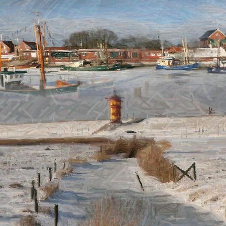 Huus Ant Deep Og Appartement Krummhörn Buitenkant foto